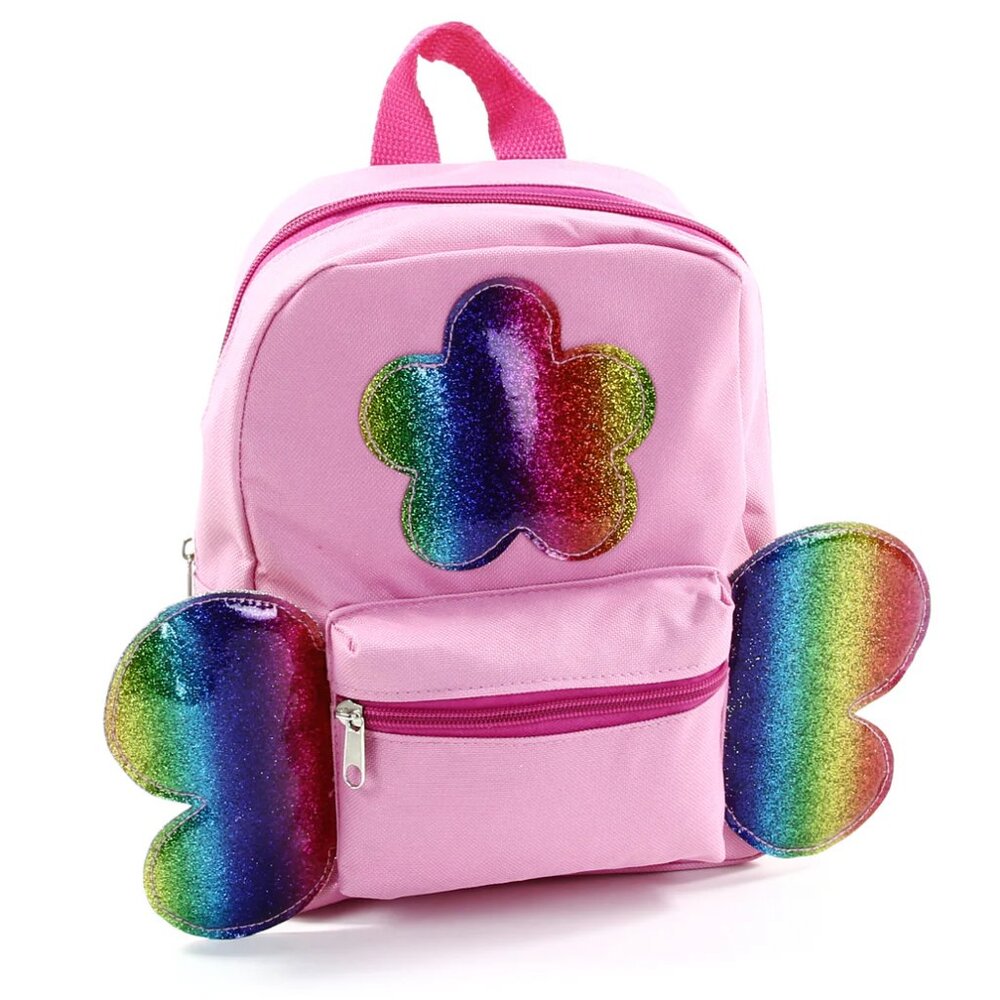 Girls Butterfly Backpack Sparkle Decoration Pink 10 Inch Girls Bag Great Gift